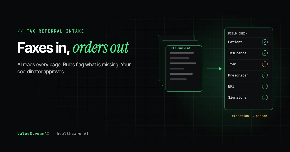 Fax Referral Intake Automation for DME Suppliers and Specialty Practices (2026)