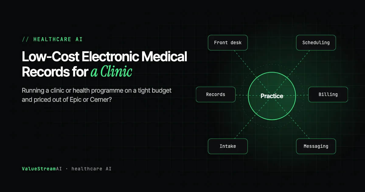 How to Run a Low-Cost Electronic Medical Records System for a Clinic