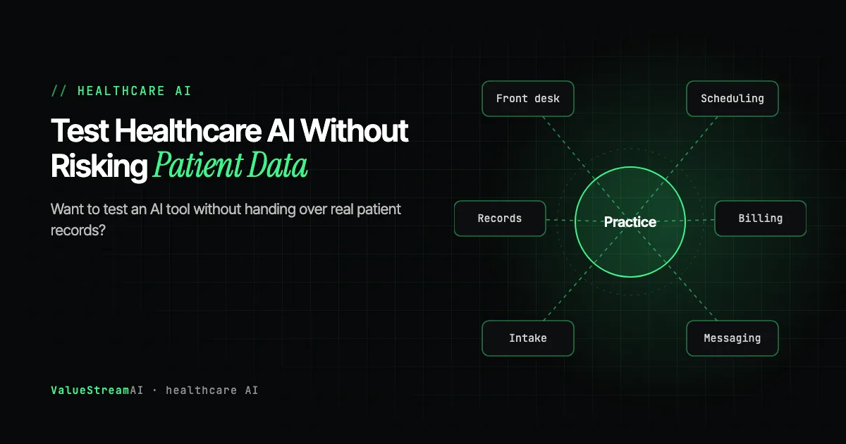 How to Test Healthcare AI Without Risking Real Patient Data